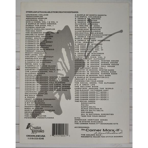 Creative Keepsakes The Corner Marx-It Bookmarks Cross Stitch Patterns - Picture 2 of 7